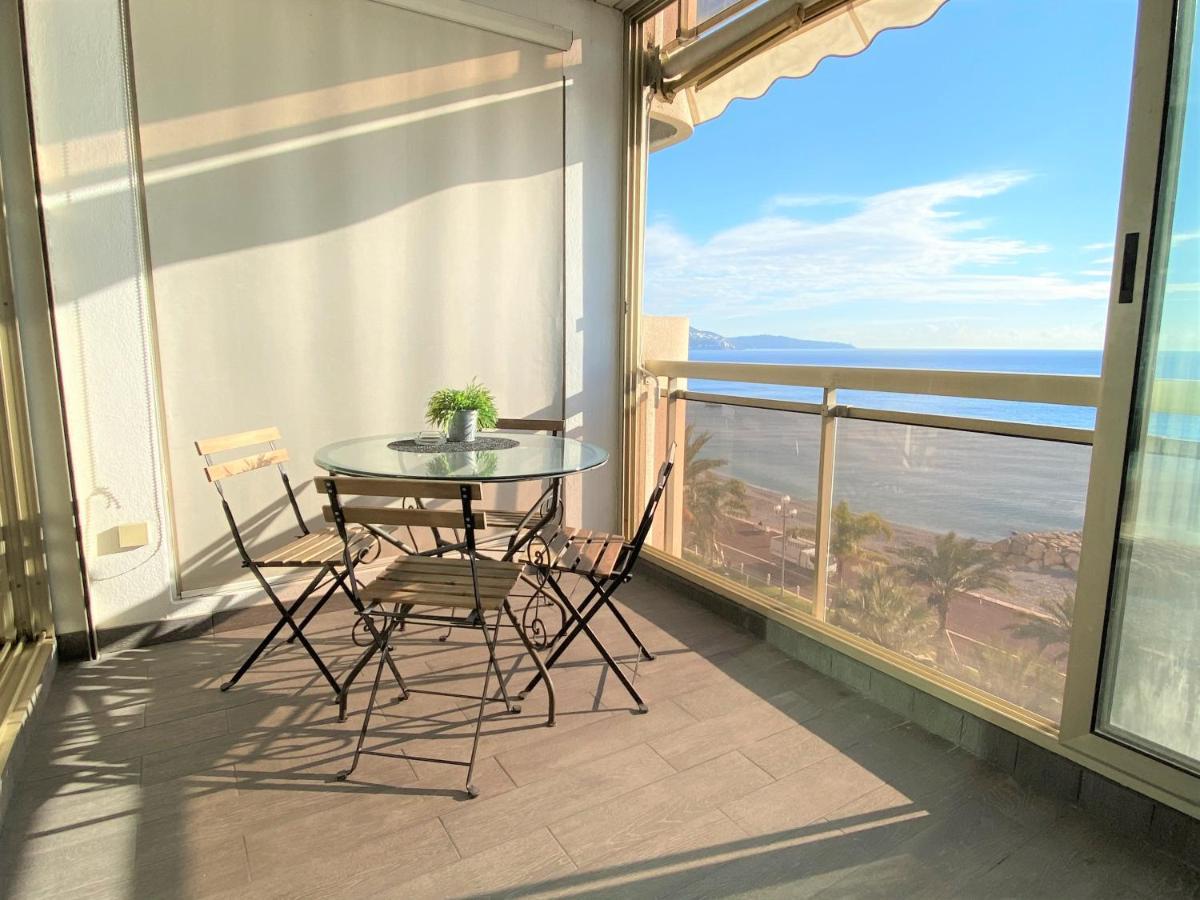 Sea Front - Panoramic Sea View Studio With Terrace Niza Exterior foto