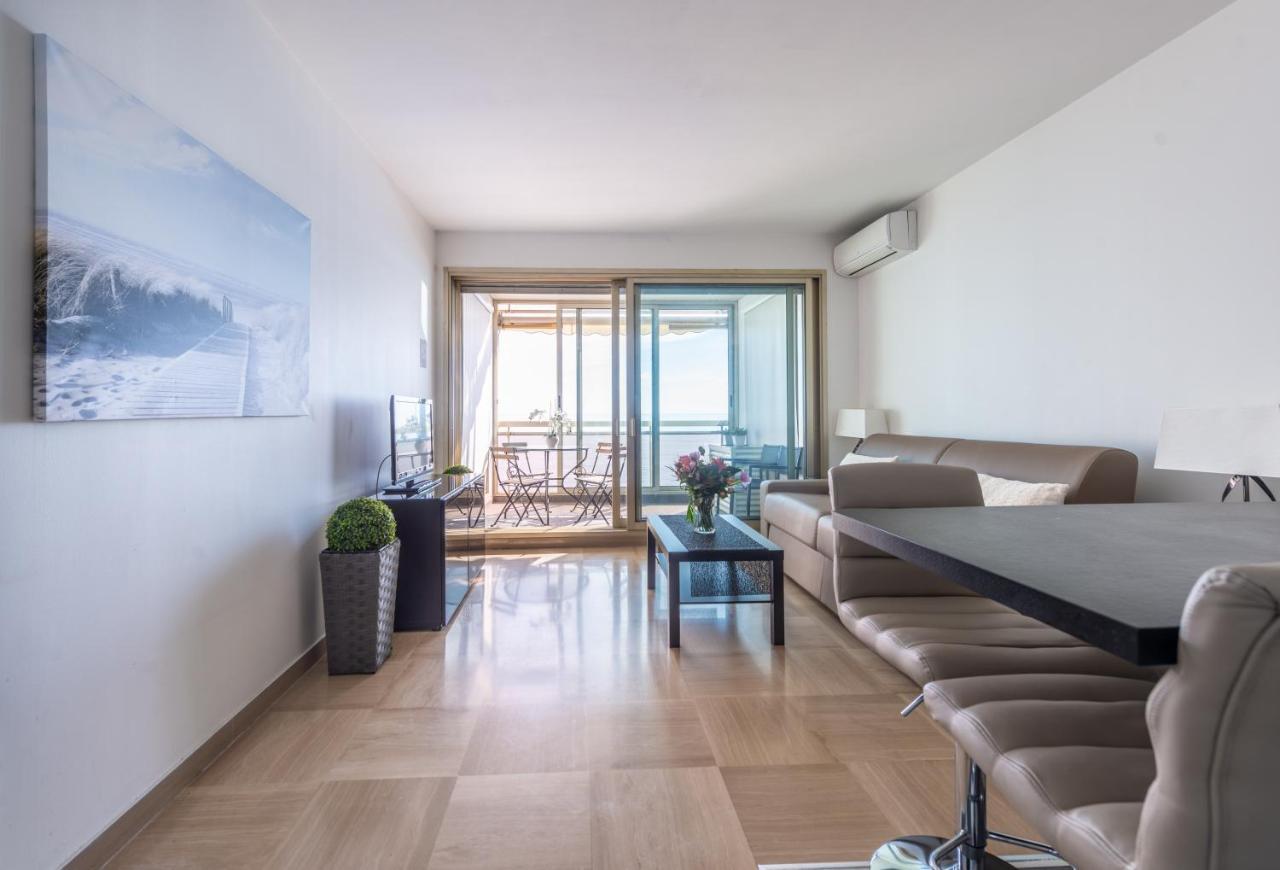 Sea Front - Panoramic Sea View Studio With Terrace Niza Exterior foto